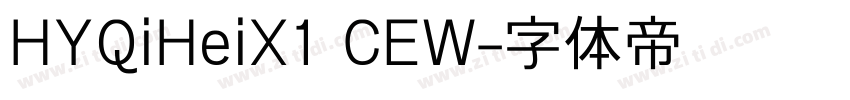 HYQiHeiX1 CEW字体转换